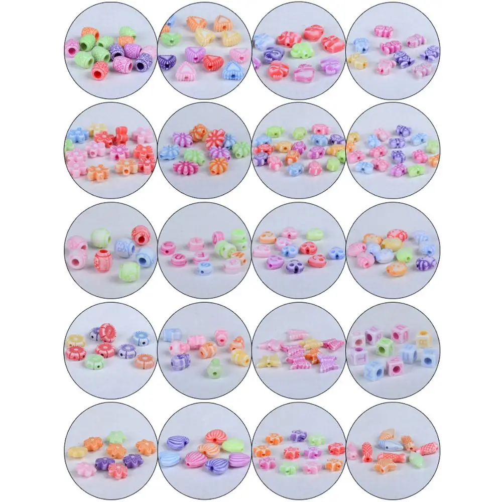 Набор из 1000 разноцветных бусин сделай сам игрушка с ножницами эластичная веревка