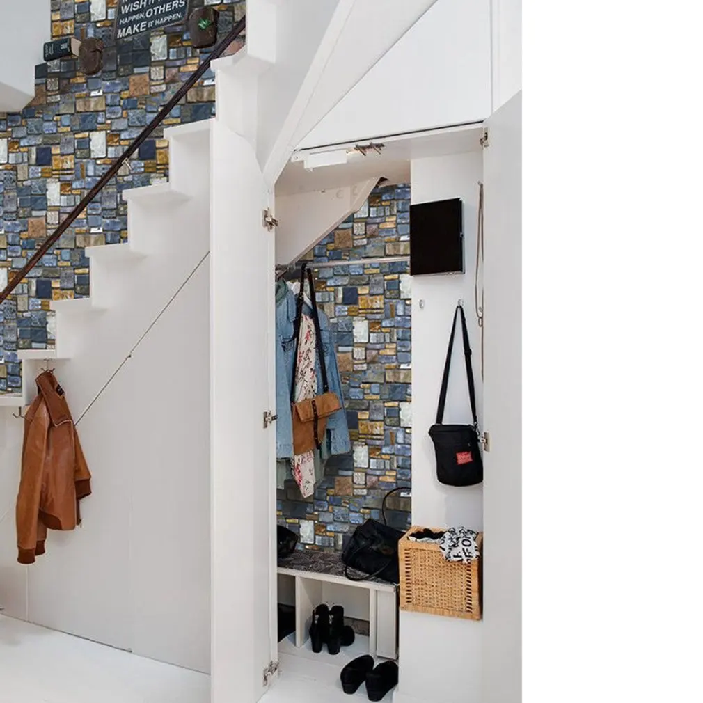 Современная красивая наклейка на стену из кирпича и камня съемные наклейки ПВХ