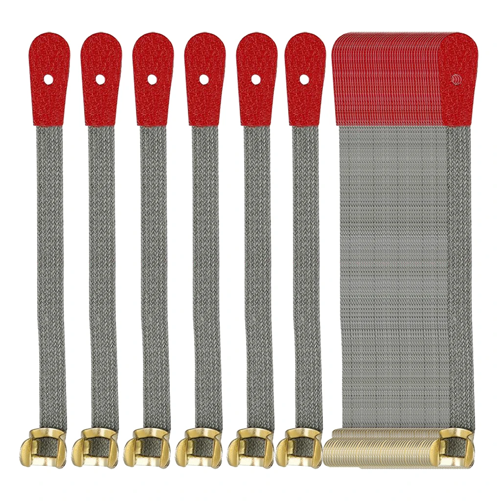 

50 x Piano Bridle Straps Spring Clip Replacement Repair Parts