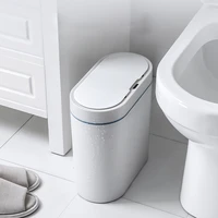 smart trash can electronic automatic sensor household bathroom toilet waterproof narrow seam waste bin