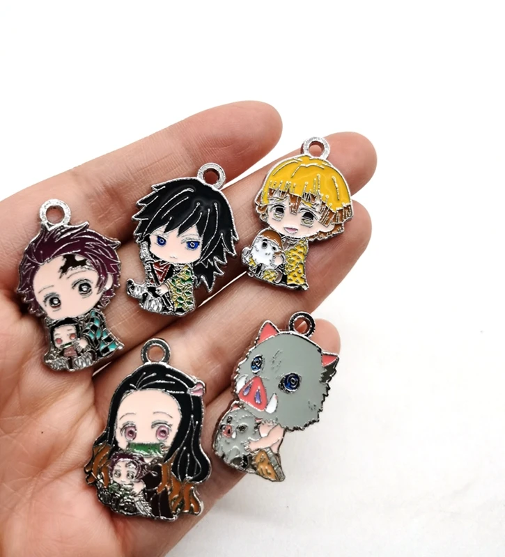 

New Hot Kimetsu no Yaiba Charm Pendants DIY Jewelry Making Free Shipping Y-26