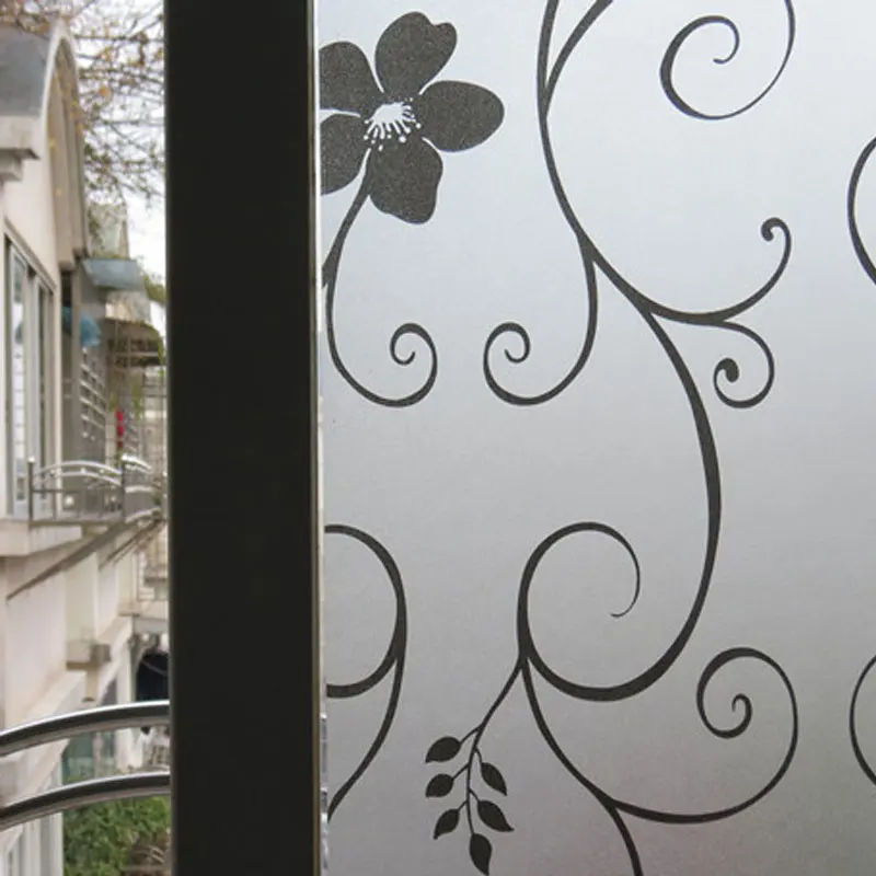 Матовый белый матовый оконная пленка для Ванная комната самоклеющиеся