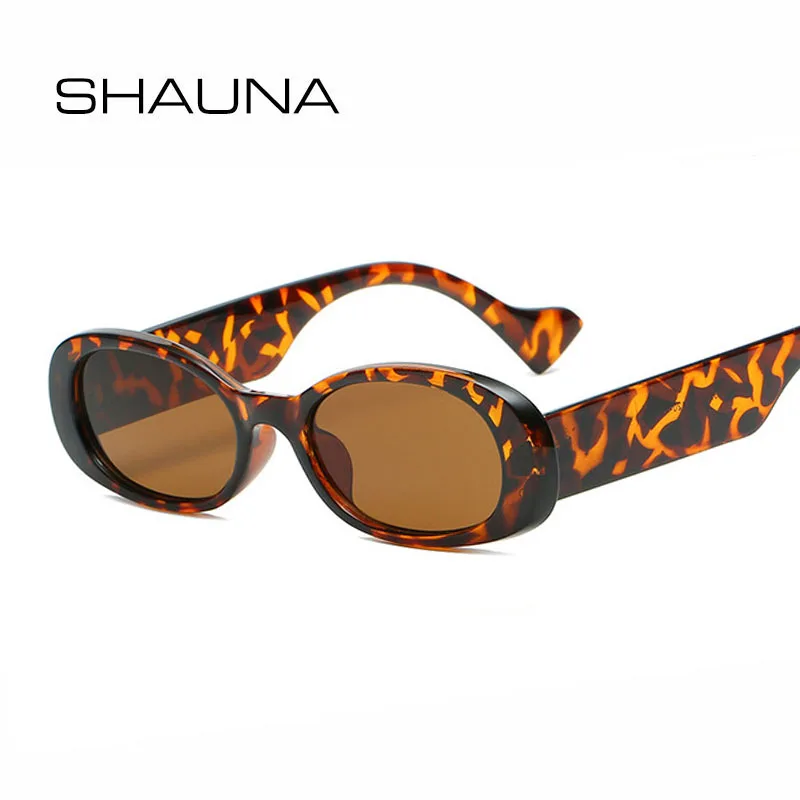 

SHAUNA Retro Small Oval Sunglasses