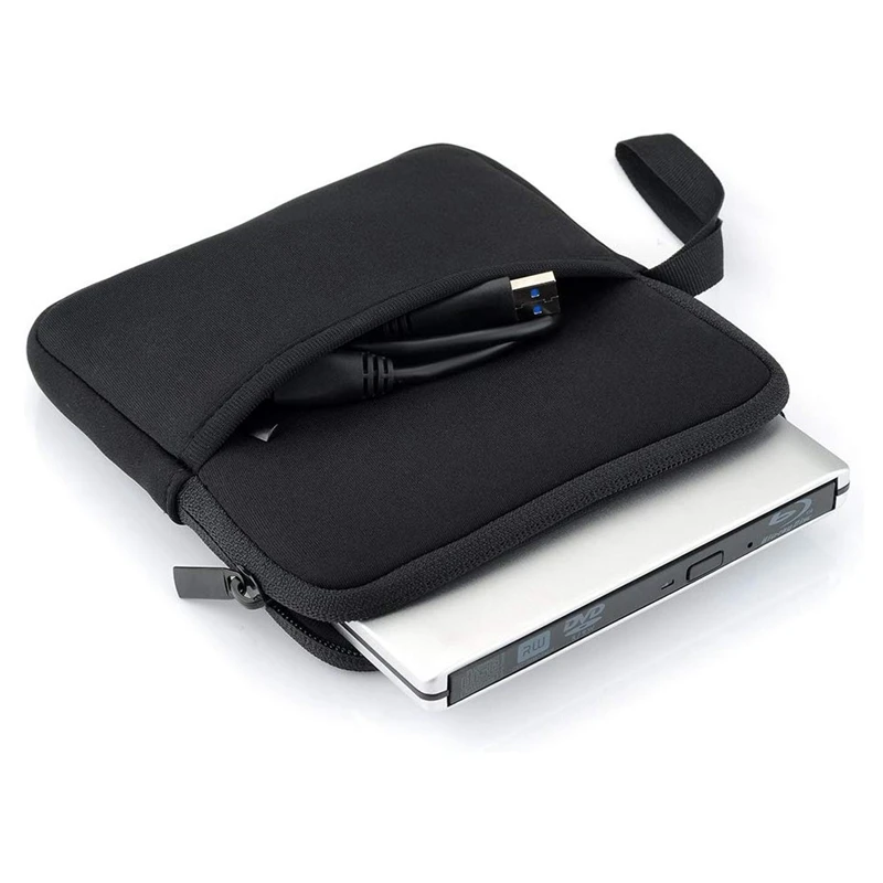 Неопреновый чехол для переноски внешнего жесткого диска CD DVD Blu-Ray внешних дисков