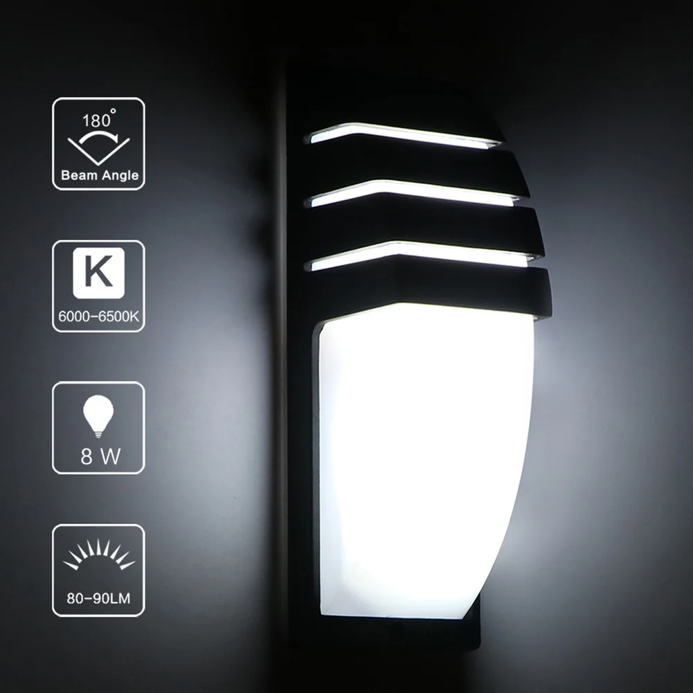 Half Stripe Indoor Outdoor Wall Light Modern Waterproof Decoration COB LED Aluminum Alloy Eye Protection Garden |