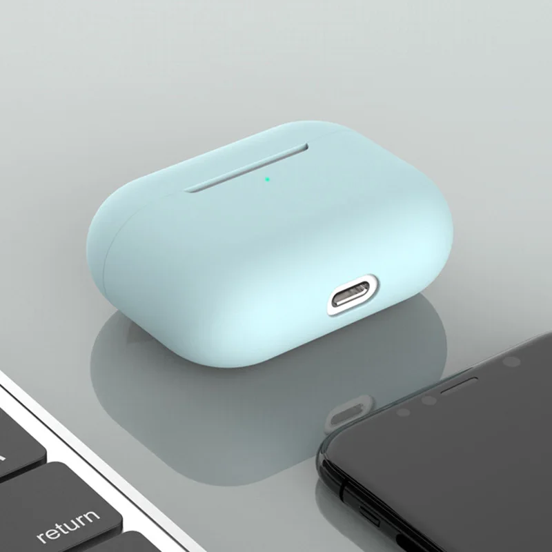 Жидкостный Мягкий силиконовый чехол для Airpods Pro Чехол Беспроводной Bluetooth airpod 3 2019