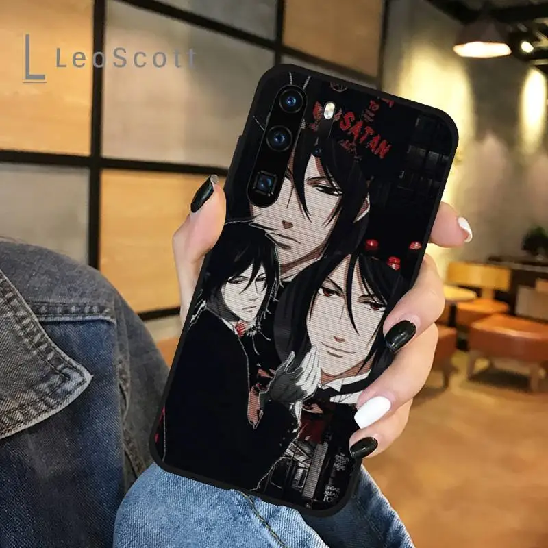 

Hot Black Butler Anime Phone Case For Huawei P 20 30 40 lite pro smart 2019 honor 10 i lite 8x nova 5t mate 20 pro funda