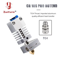 cr10s pro hotend swiss mk8 hardened steel nozzle heatsink titanium block heat break 3d printer parts upgrade kit for cr10s pro