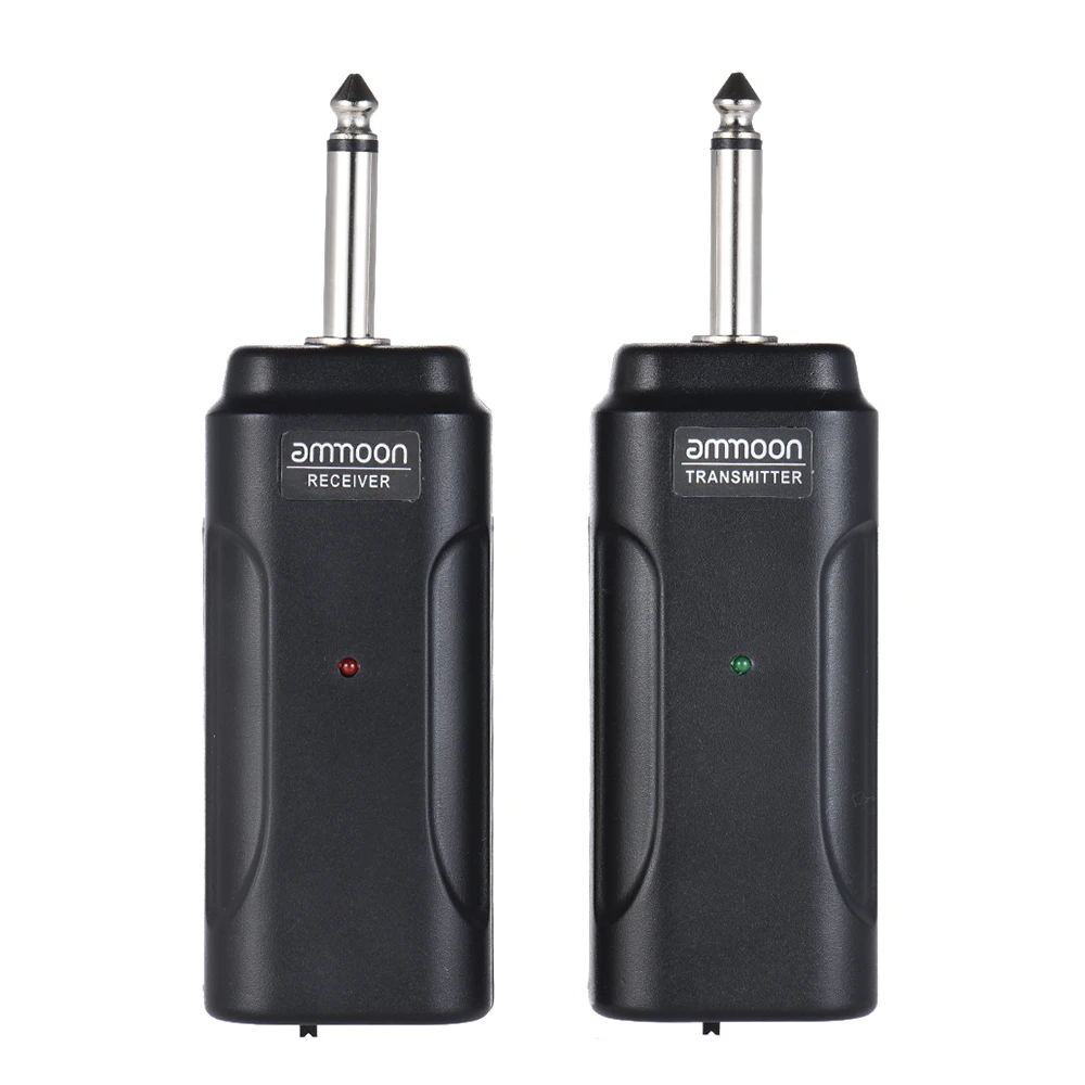 

ammoon Portable Wireless Audio Transmitter Receiver System for Electric Guitar Bass Electric Violin Musical Instrument