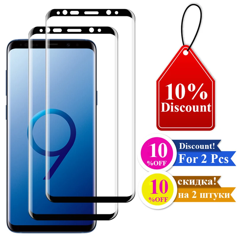 3D Защитное стекло для samsung galaxy s10 lite s9 s8 plus gaxaly s 8 9 10 s8plus s9plus s10plus экранный протектор