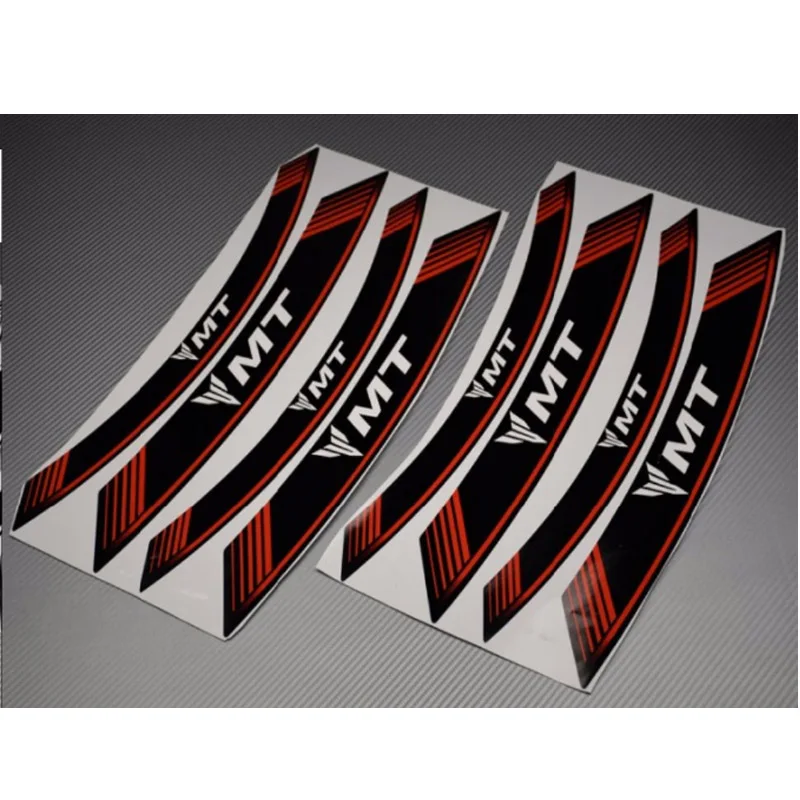 8 X пользовательские внутренняя обод наклейки для колес в полоску полоски по