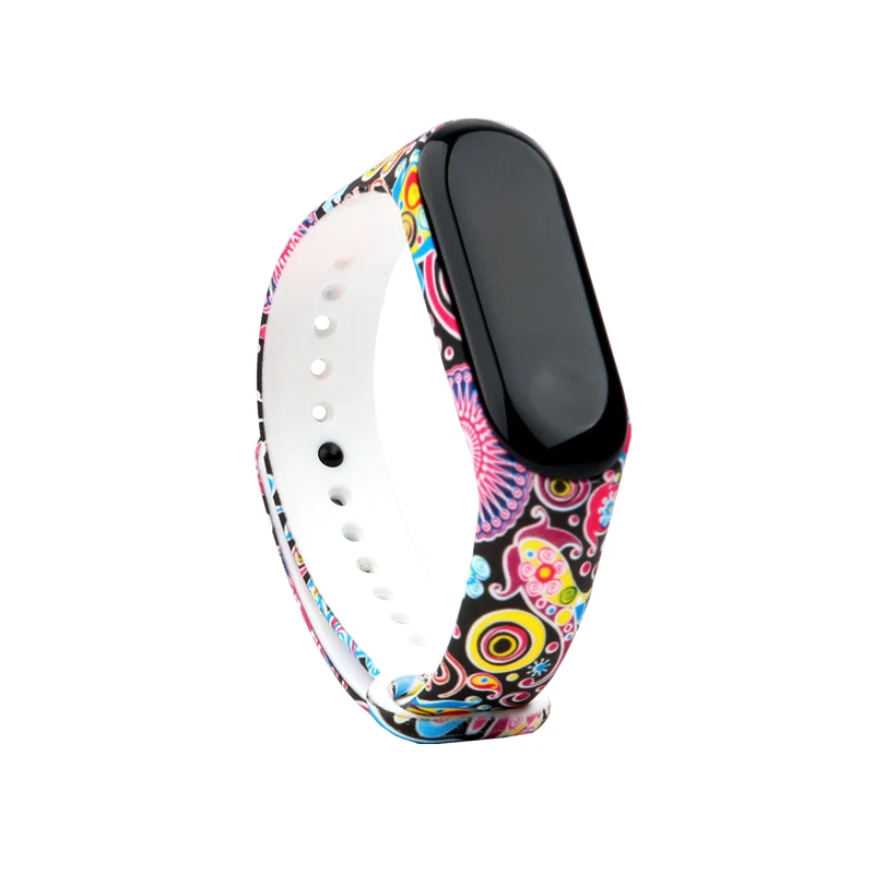 Водонепроницаемый мягкий силиконовый браслет Miband 3 4 аксессуары для смарт