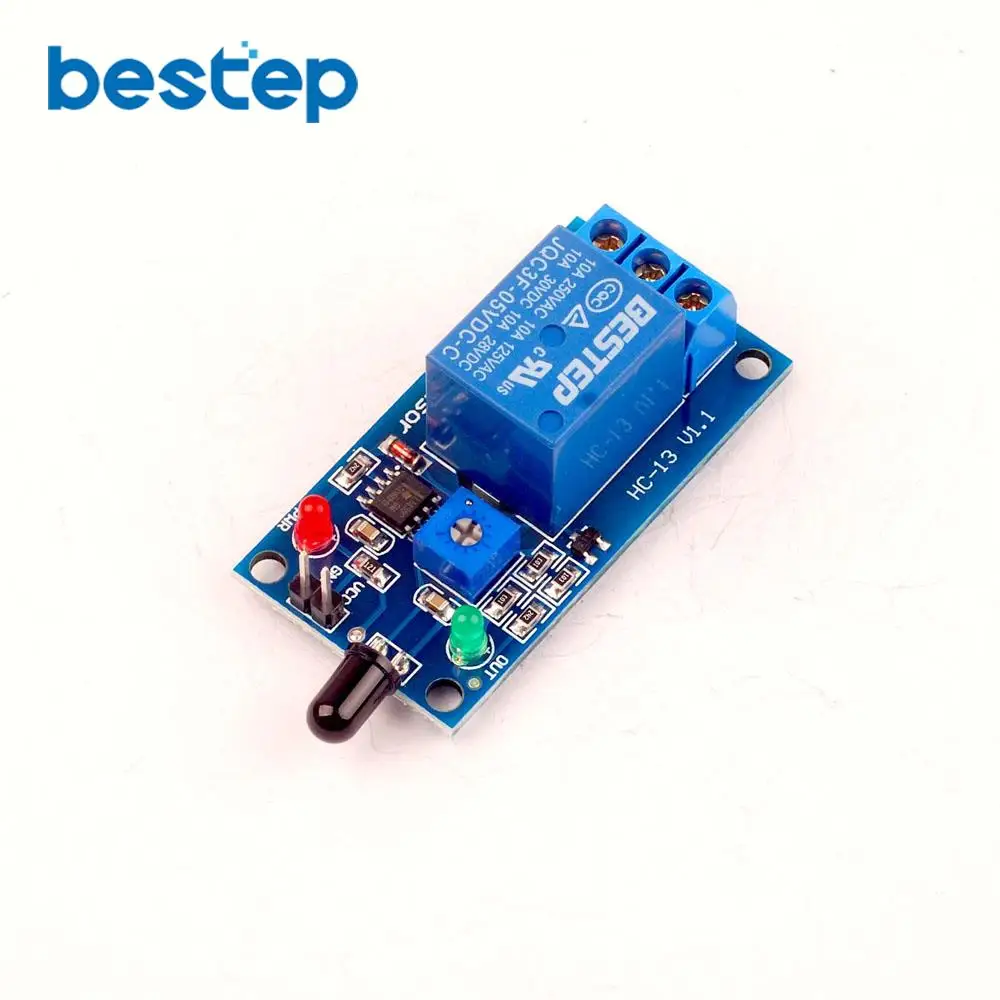 1 канал 5 в модуль датчика пламени обнаружения огня реле пожарной сигнализации|flame