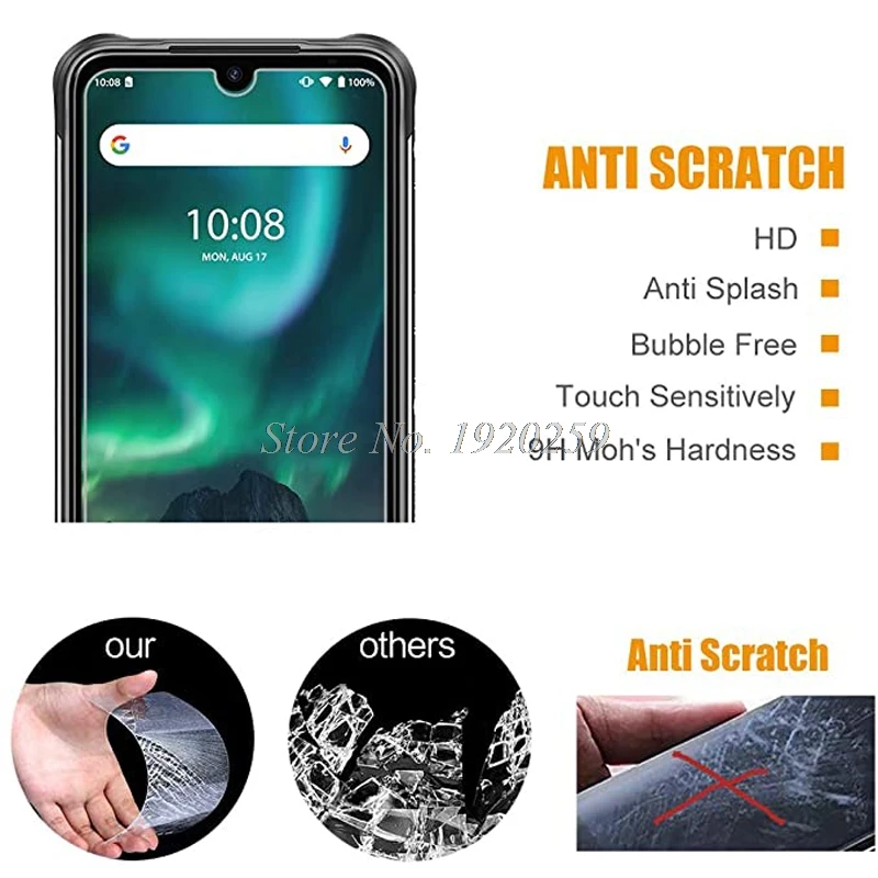 Закаленное стекло для UMIDIGI A7 A7s A9 S5 Pro Bison Glass Защитная пленка экрана