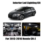 10 шт. белый лед синий автомобильные аксессуары светодиодный светильник для интерьера лампы Комплект для 2013-2016 Honda CR-Z CRZ карта дверь багажник номерной знак лампы