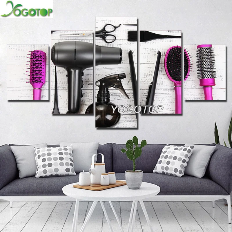 

5D DIY алмазная живопись, вышивка крестиком, косметология и Парикмахерская, полная мозаика, вышивка, домашний декор, 5 шт. ML876