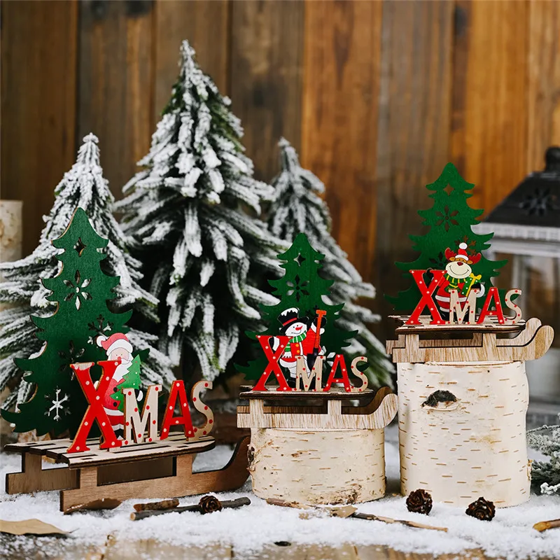 Рождественское украшение Санта-Клаус сани Новогодние рождественские украшения