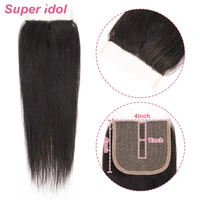 hd transparent brazilian remy human hair straight hair 4x1 lace closure swiss lace hair natural black pre plucked with baby hair