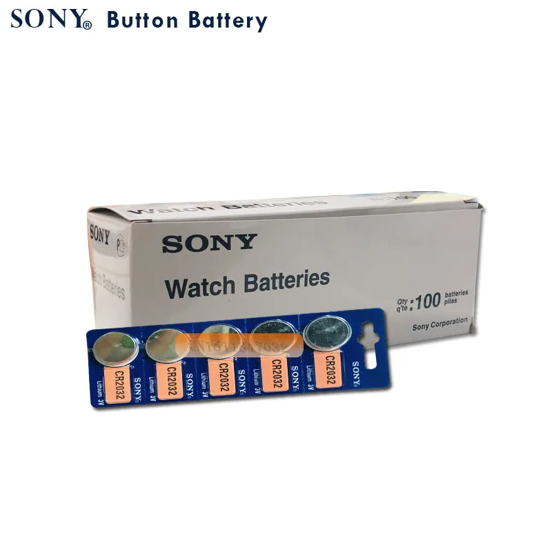 15pcs/lot SONY Original cr2032 Button Cell Batteries 3V Coin Lithium Battery For Watch Remote Control Calculator | Электроника