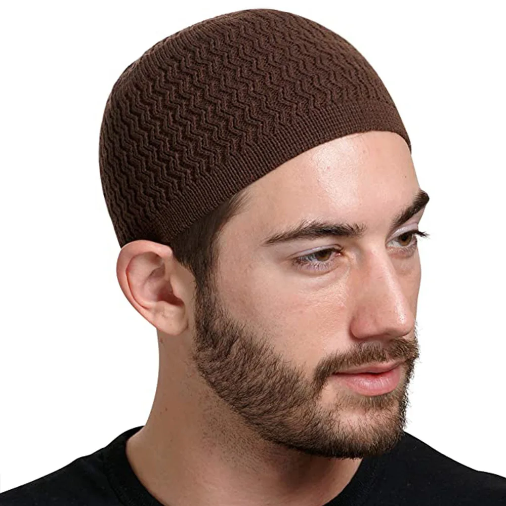 

2021 зимние вязаные мусульманские мужские молитвенные шапки, теплые мужские шапки, шапка, исламский Рамадан еврейская кипа мужская шапка, муж...