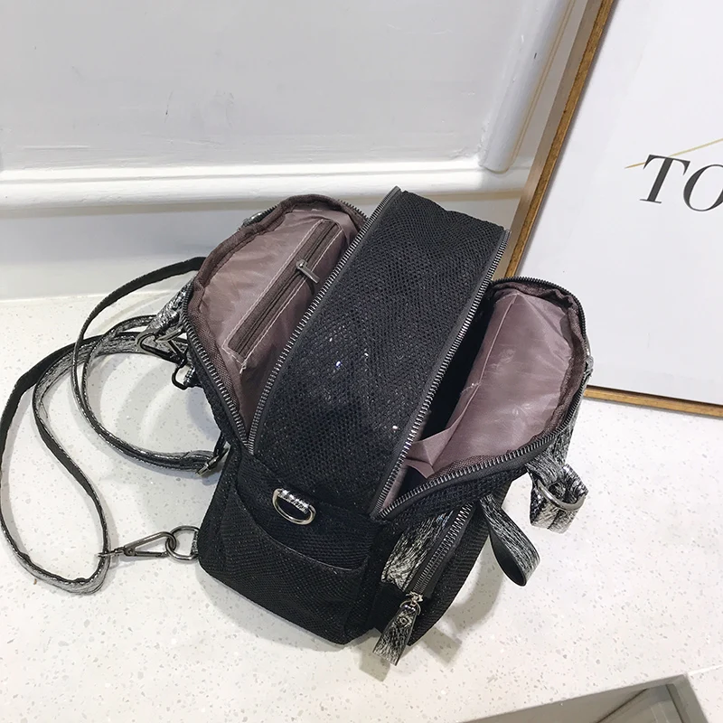 

Fashion High Qulaity Women Backpack Black Mochila Female Hollow Out Back Pack For Teenager Girls Bookbag