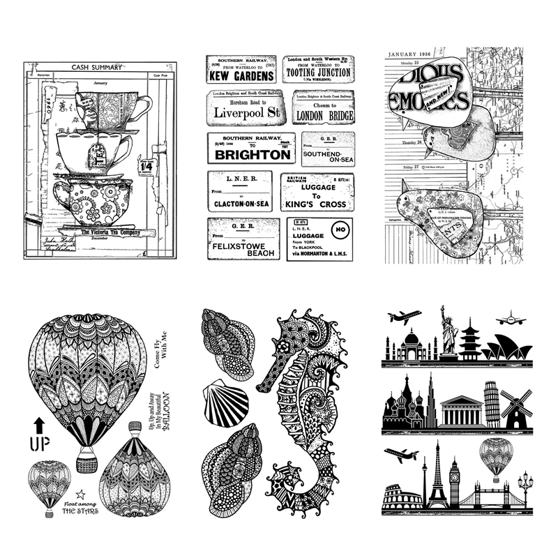 Новинка 2020 штампы в стиле стимпанк для скрапбукинга и открыток 11x14 см чашка с