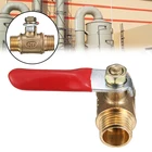 Латунный шаровой клапан, с наружной резьбой, 14 дюйма