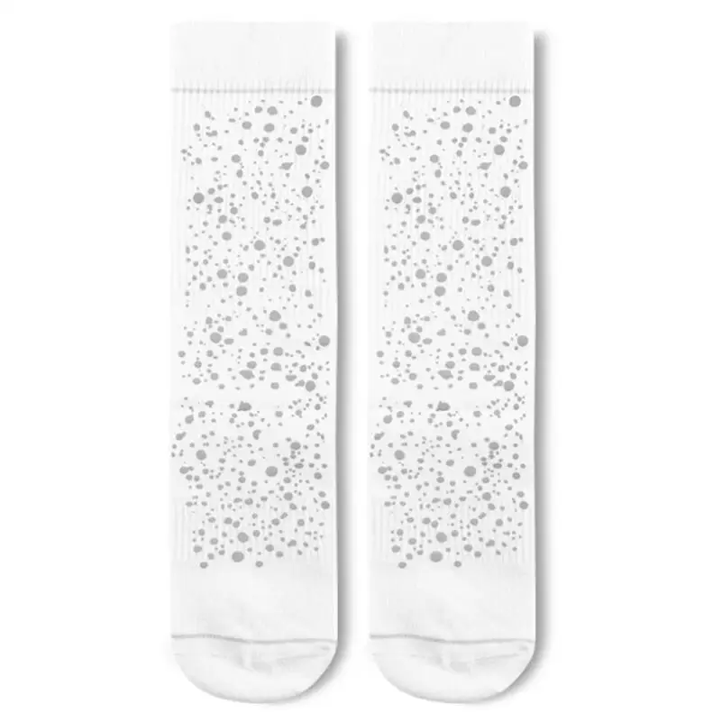 Summer Cool Glitter Socks Reflected Crew Sock Women Men Bright Shining Print Sport Socks Dots Printed Reflective Ankle Socks