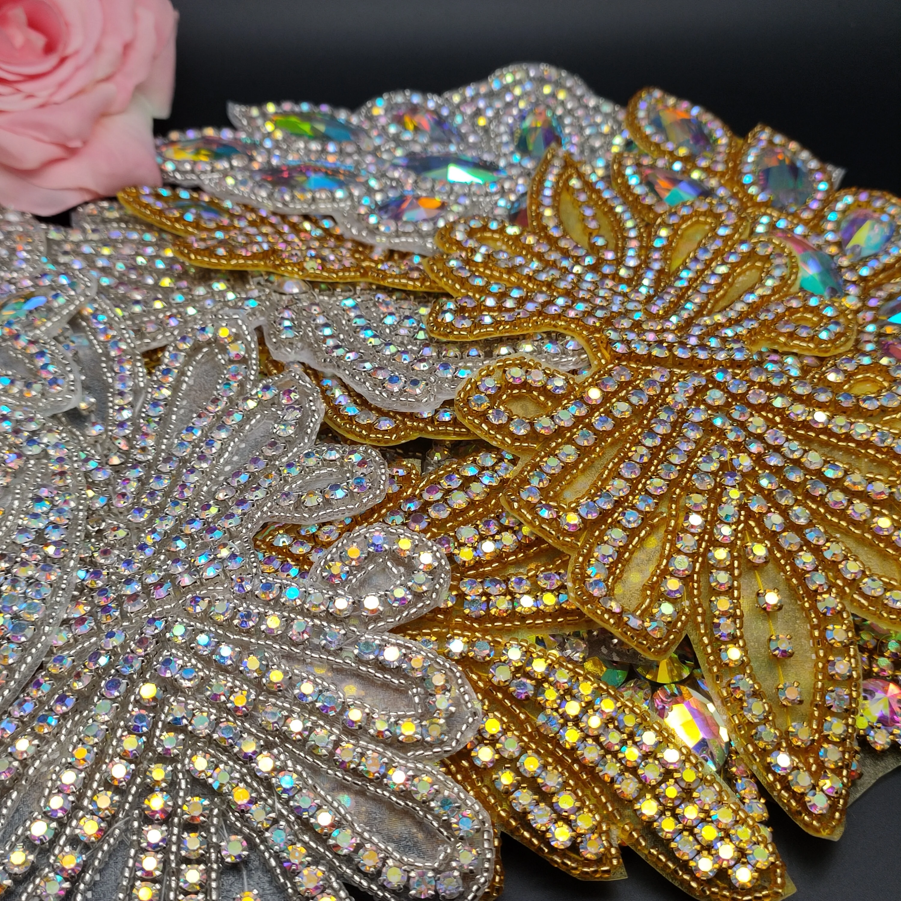 Свадебное платье ручной работы Стразы с бисером и блестками свадебная вуаль