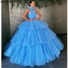 Бальные платья HONGFUYU, 15 лет, бальные платья Тюлевое со складками, бальное платье, вечернее платье на выпускной для принцессы