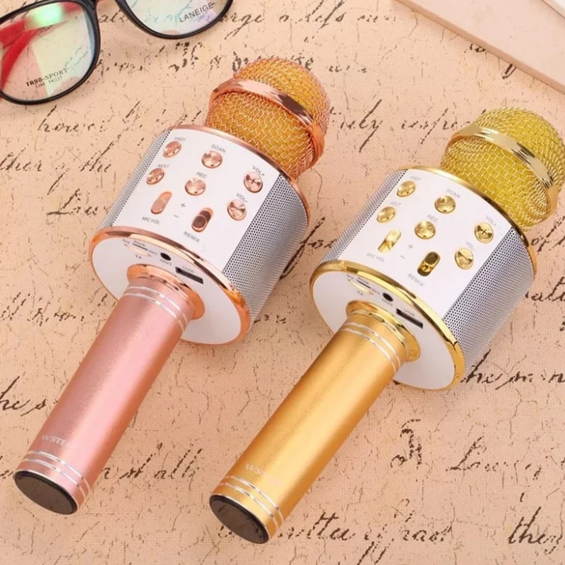 Bluetooth-микрофон для караоке беспроводной микрофон профессиональный динамик