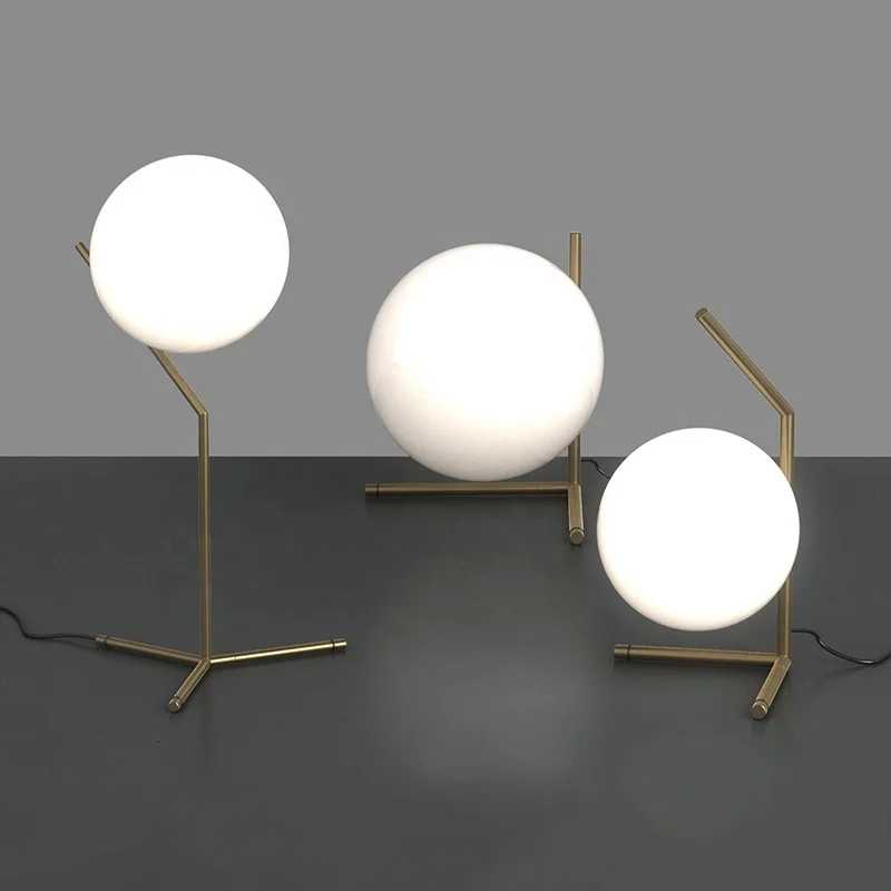 Новый дизайн креативные светильники бронзовая стеклянная кровать боковая лампа