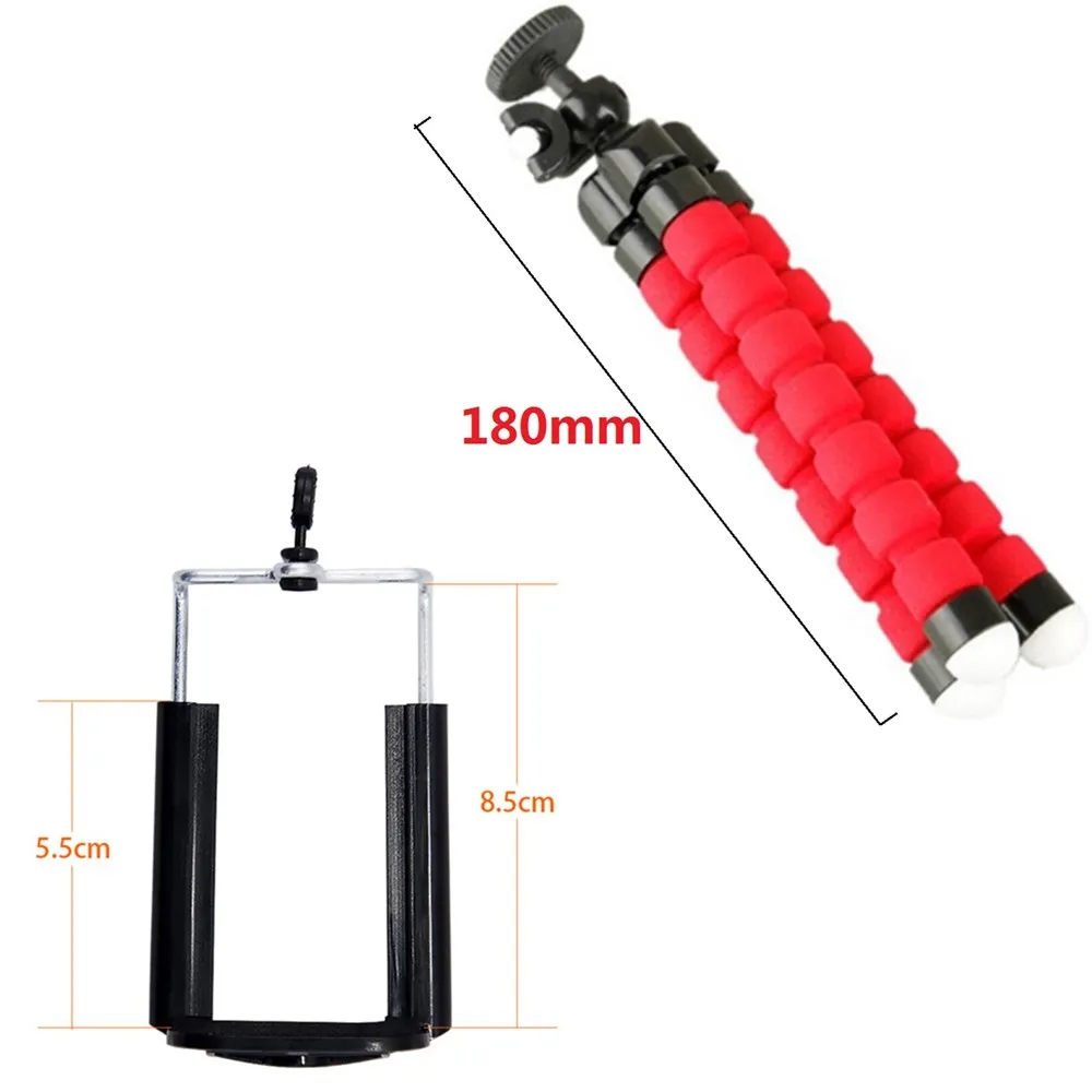 Мини штатив с губкой осьминог растягивающийся вращающийся держатель для селфи