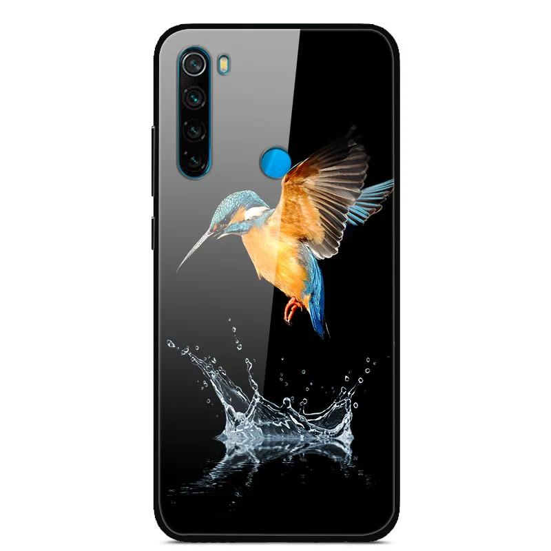 43 Для Xiaomi Redmi Note 8 T чехол из закаленного стекла жесткий чехол для телефона для Xiaomi Redmi Note 8 T Задняя крышка Redmi Note8T 8 T мягкий бампер - Color: 43