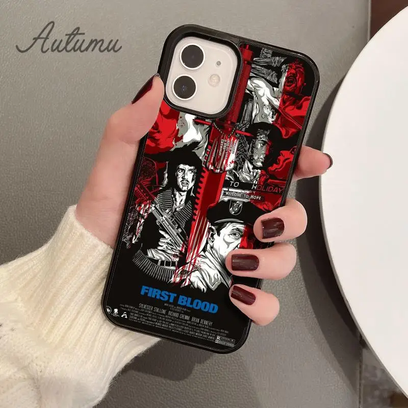 Первый кровь Джон дж. Чехол Rambo для телефона iPhone 11 12 13 14 Pro Max mini XR XS SE 2020 6S 7 8 Plus Samsung