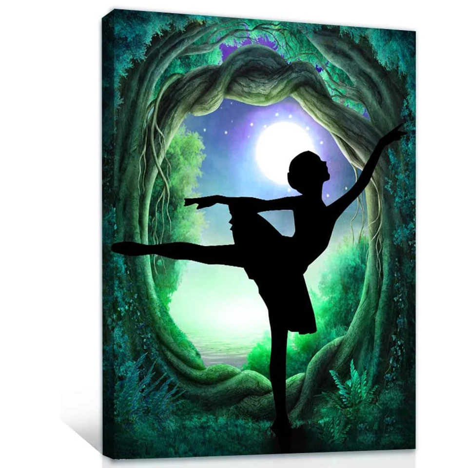 

Алмазная живопись «сделай сам», вышивка крестиком балерины, мозаика, полная выкладка/круглая вышивка, 5D ручная работа, детский подарок, Деко...