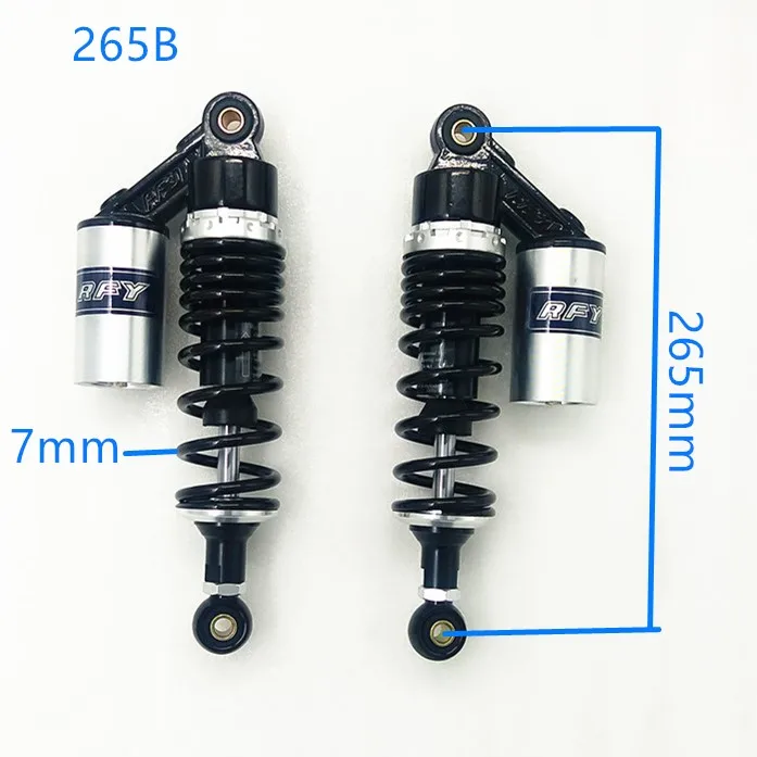 Задний амортизатор подвески RFY для мотоцикла YAMAHA SUZUKI черный + золотой 2 шт. 265