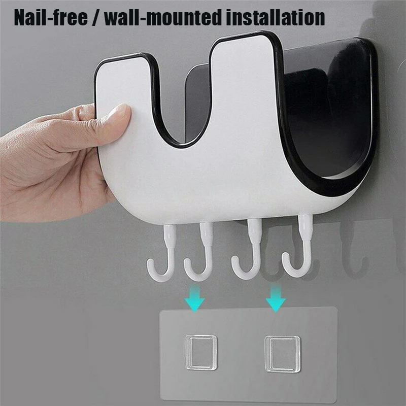 

Pan Pot Cover Lid Rack Stand Cutting Board Holder Wall Mounted Punch-free Kitchen Organizer He