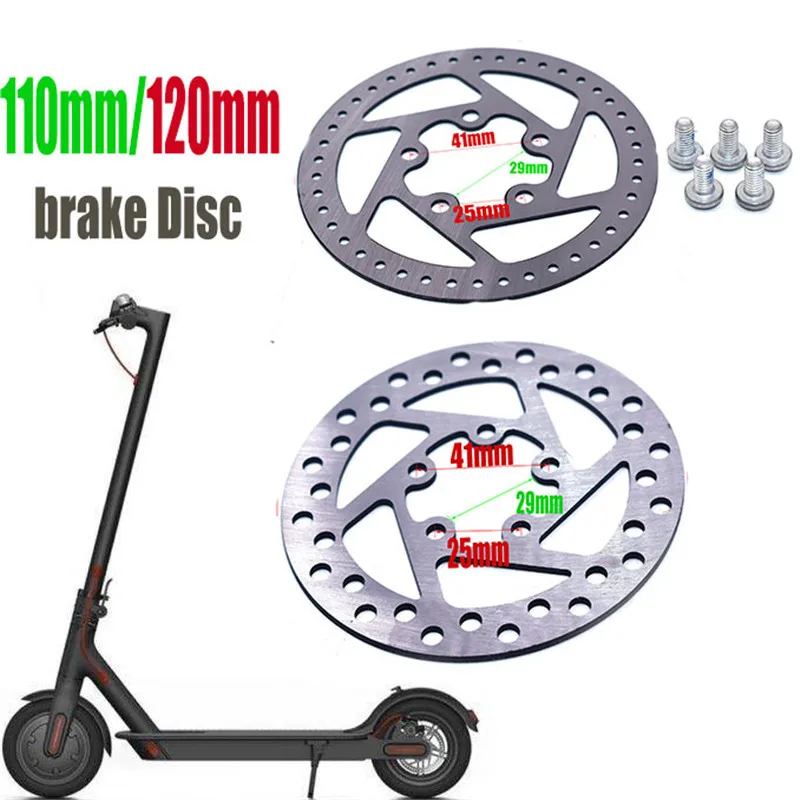 

120mm 110mm Brake Disc Rotor Pad Replacement Parts with 5pcs Screws for xiaomi Mijia M365 pro Electric Scooter Skateboard