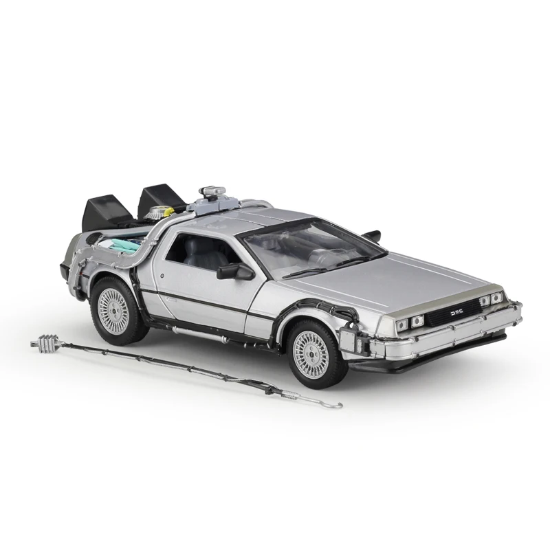 1:24 Welly DMC-12 DeLorean Time Machine Назад в будущее автомобиль статические литые автомобили