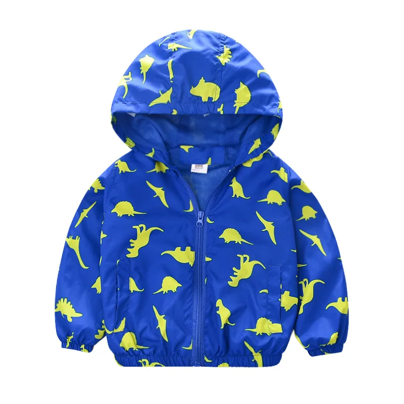 Детская Водонепроницаемая дождевая куртка для мальчиков ветровка дождевик