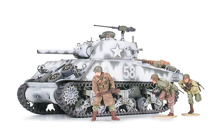 Tamiya 35251 1/35 Military Miniature Series No251 US Army M4A3 Sherman W/105mm howitzer Tank Plastic Assembly Building Model Kit | Игрушки и