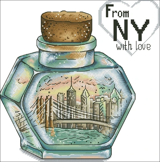 

Нитки из 100% хлопка, аутентичный Египетский длинноволокнистый хлопок, без печати, с бесигловым флаконом, пейзаж WFJ086, Нью-Йорк