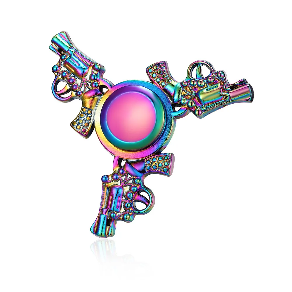 

The new colorful fingertip gyro, colorful gun, cool metal alloy fingertip gyro to ease the pressure, the gyro to relieve the