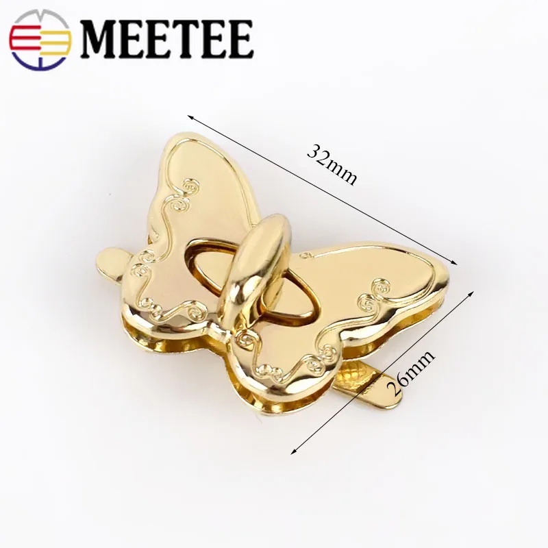 Meetee 2 шт./4 шт. сумка с металлическими замками и пряжкой модный закручивающийся