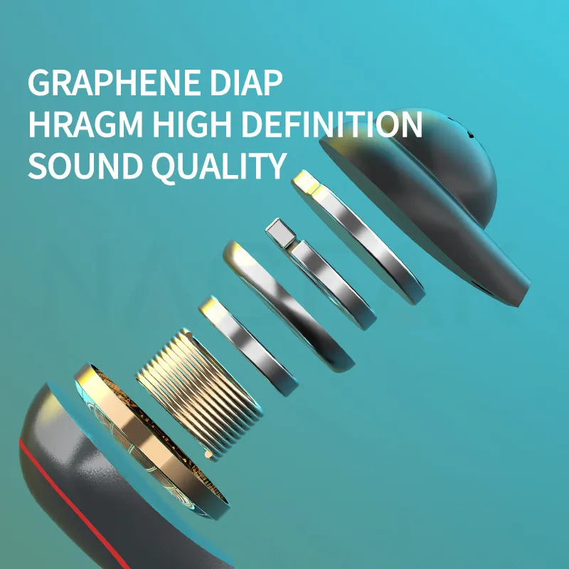 

TWS Wireless Headphones Bone Conduction Mini Bluetooth 5.0 Earphone Music Sport Handsfree Headsets with Microphone Touch Control