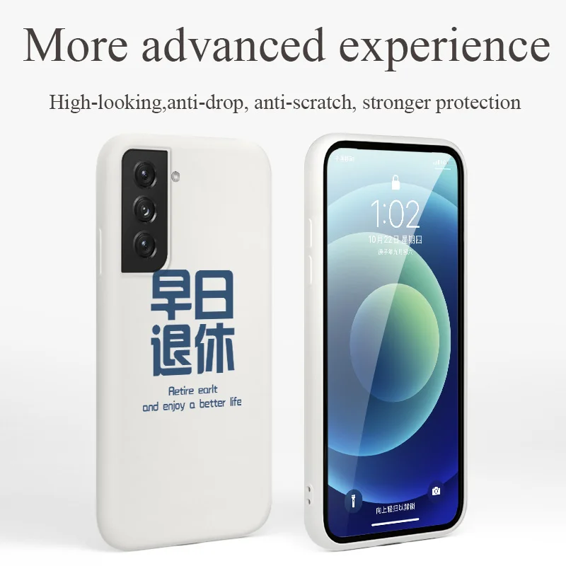 

Hard Work Phone Case For Samsung Galaxy S21 S20 FE S10 Note 20 10 Ultra Plus A72 A52 A42 A32 A12 A02S 4G 5G Silicone Cover