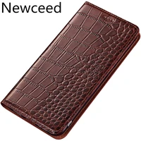 crocodile genuine leather card slot holder for umidigi a9 proumidigi a7umidigi a7 proumidigi a5 proumidigi a3 pro holsters