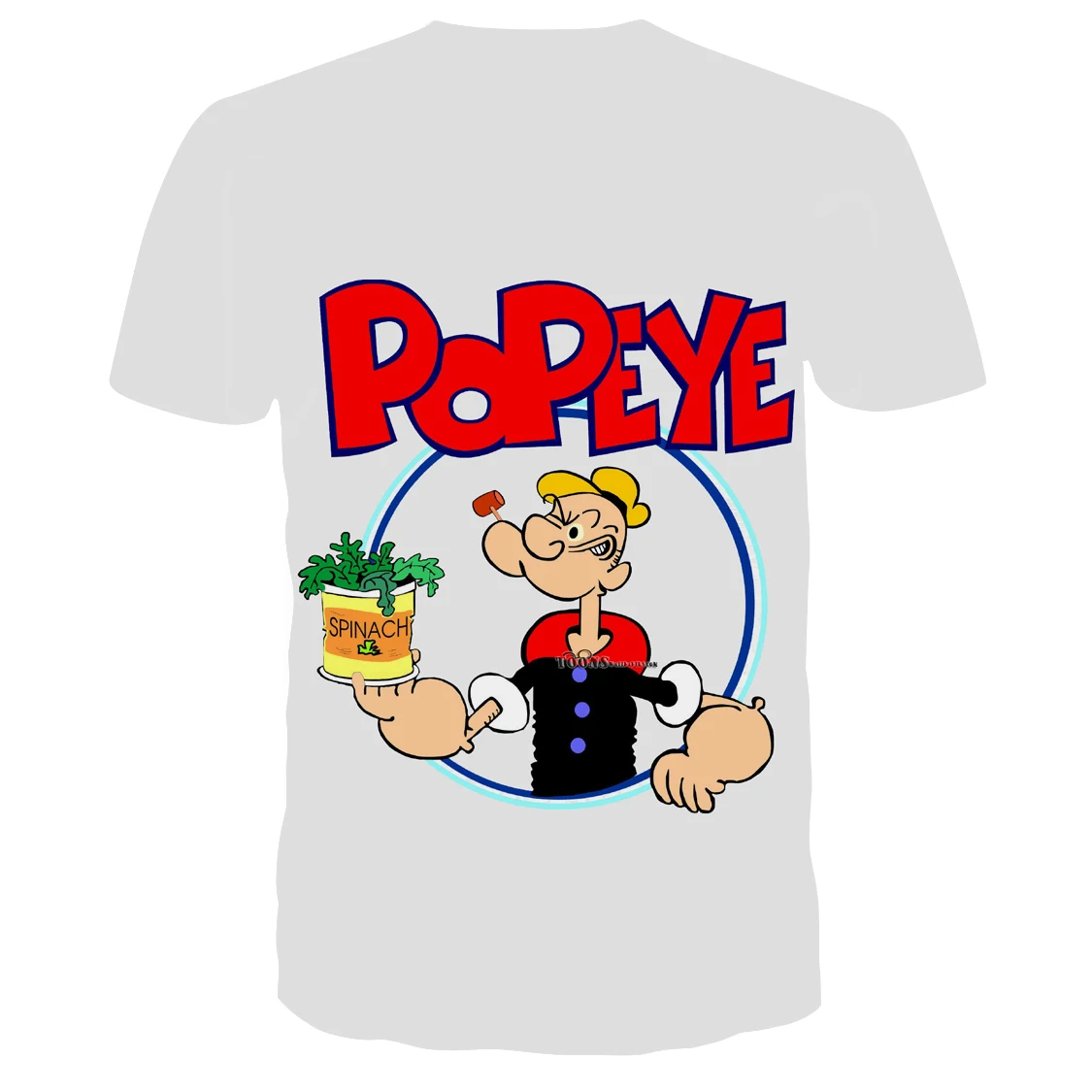 Новое поступление, Классическая мультяшная футболка popeye для мужчин и женщин, 3d принт, модная футболка с коротким рукавом, уличная одежда, повседневные летние топы