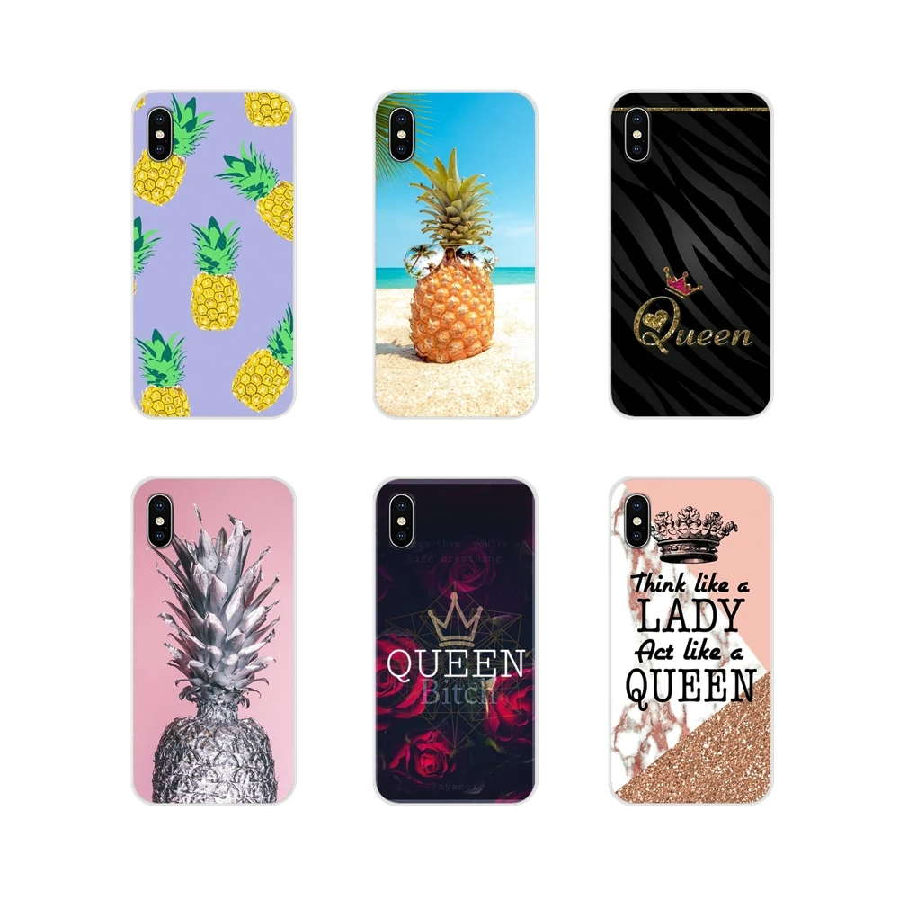 Аксессуары для мобильного телефона чехлы King queen ананас samsung Galaxy J1 J2 J3 J4 J5 J6 J7 J8 плюс